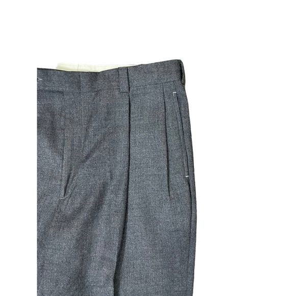 NAUTICA Men's Gray Front Pleated WOOL & CASHMERE Dress Pants Size 34X30 - Picture 4 of 11